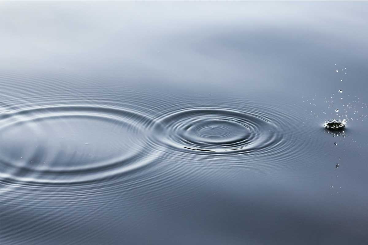 Droplets in water