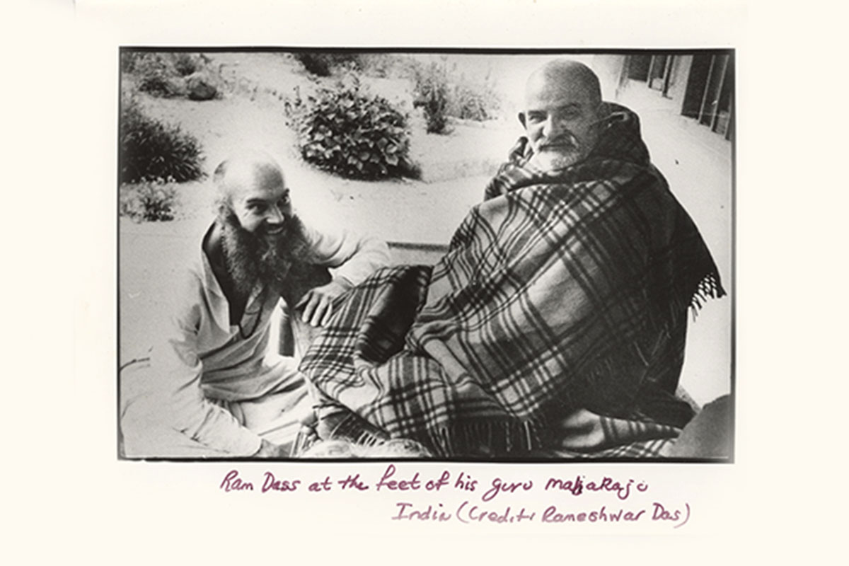 ram dass sitting with neem karoli baba