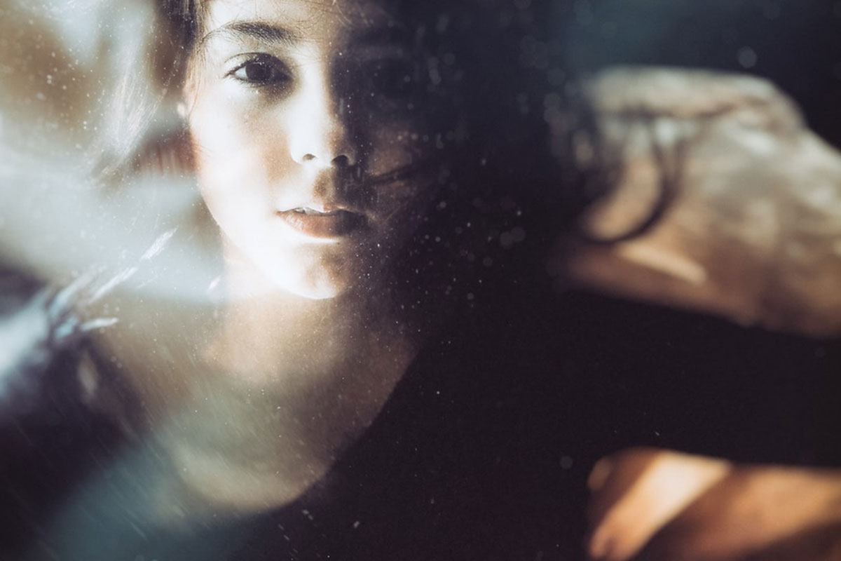 young woman looking relaxed