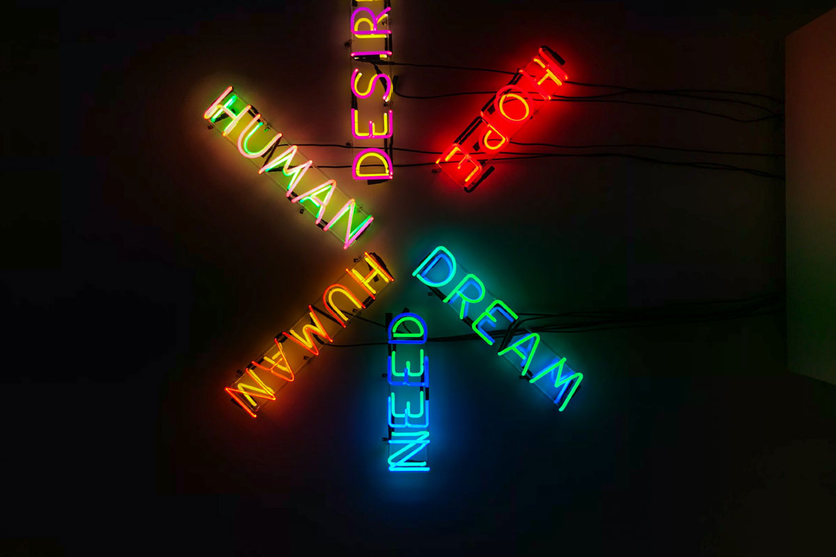 neon words