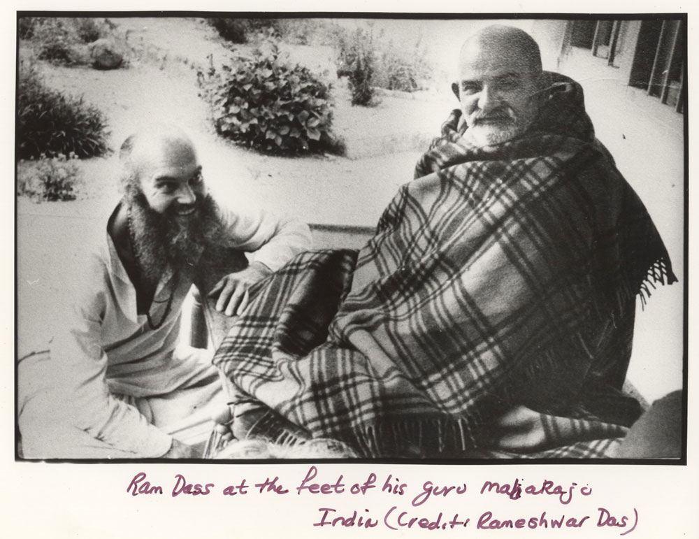 Ram-Dass-with-his-Guru-Neem-Karoli-Baba-India Ram-Dass-with-his-Guru-Neem-Karoli-Baba-India